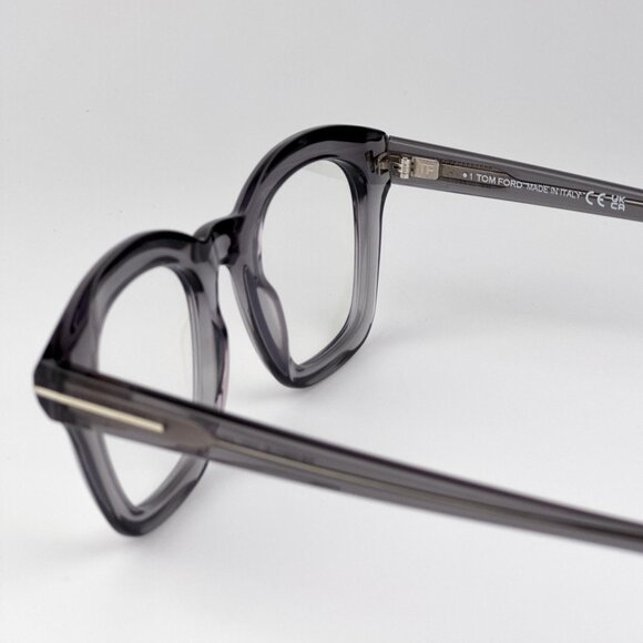 Tom Ford FT5961-B Eyeglasses – Grey Square Frame | Unisex Model FT5961-B 020 - Picture 7 of 9